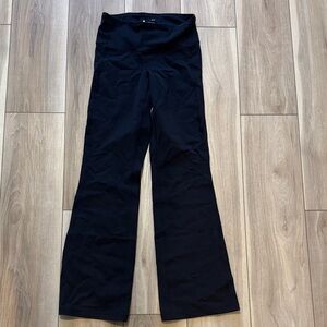 Black Wide-Leg Yoga Pants